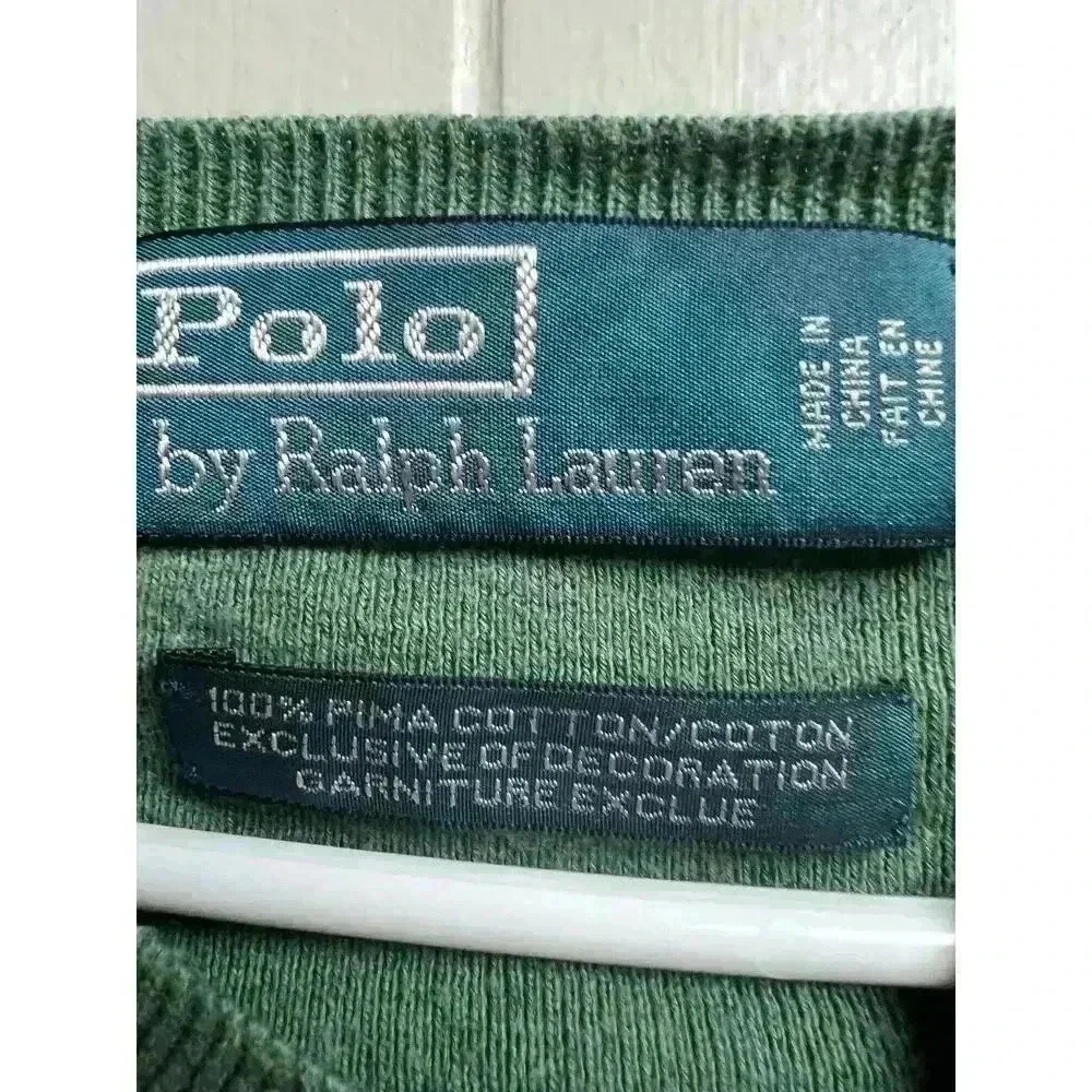 Polo by Ralph Lauren Men's Pima Cotton V-Neck Sweater Large